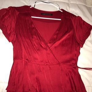 Never worn- silk Zara top